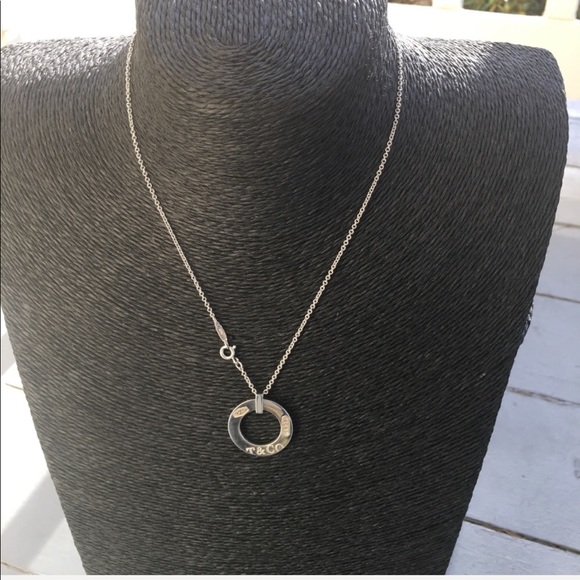 Tiffany & Co 1837 logo circle pendant necklace - Picture 4 of 7